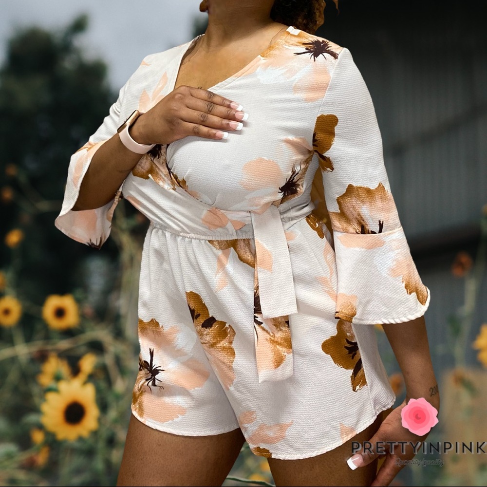 FLORAL ROMPER - Picture 4 of 6